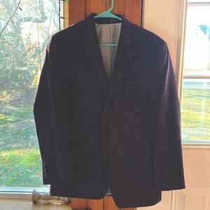 Men’s Ralph Lauren suit coat, 2 buttons, lines  dark purple color no sz tag